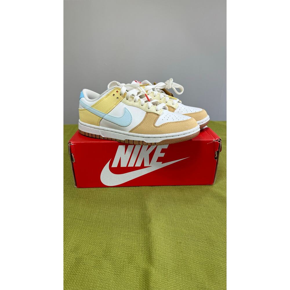 New! Womens Nike Dunk Low Summit White/Glacier Blue Size 6.5